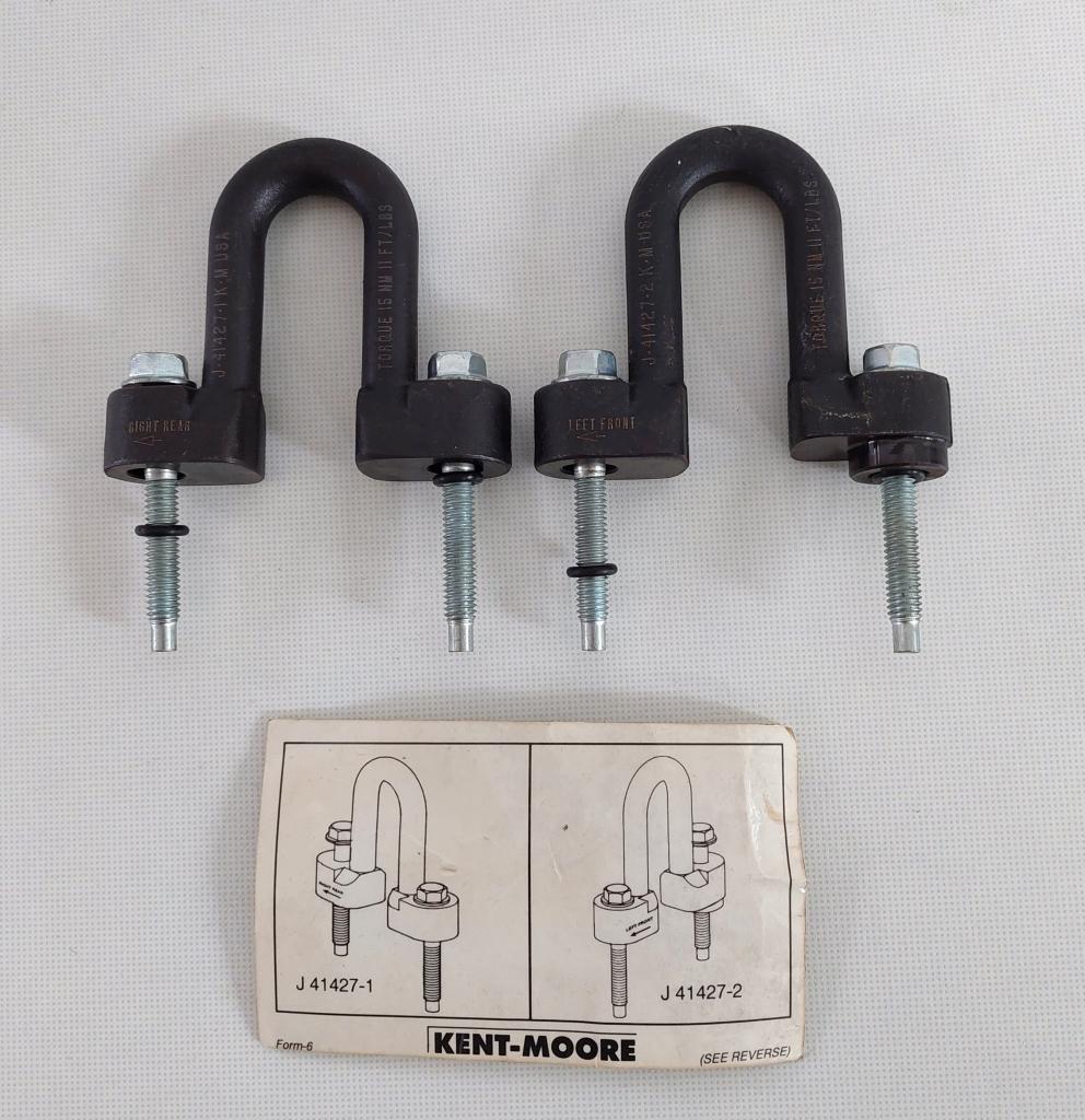 Kent-Moore J41427 J-41427 Engine Lift Bracket Set, Gebruikt, Contact@kent-moore-tools.com, 28635 Mound Rd. Warren, US 48092, Kent-Moore Tools (SPX-Bosch)