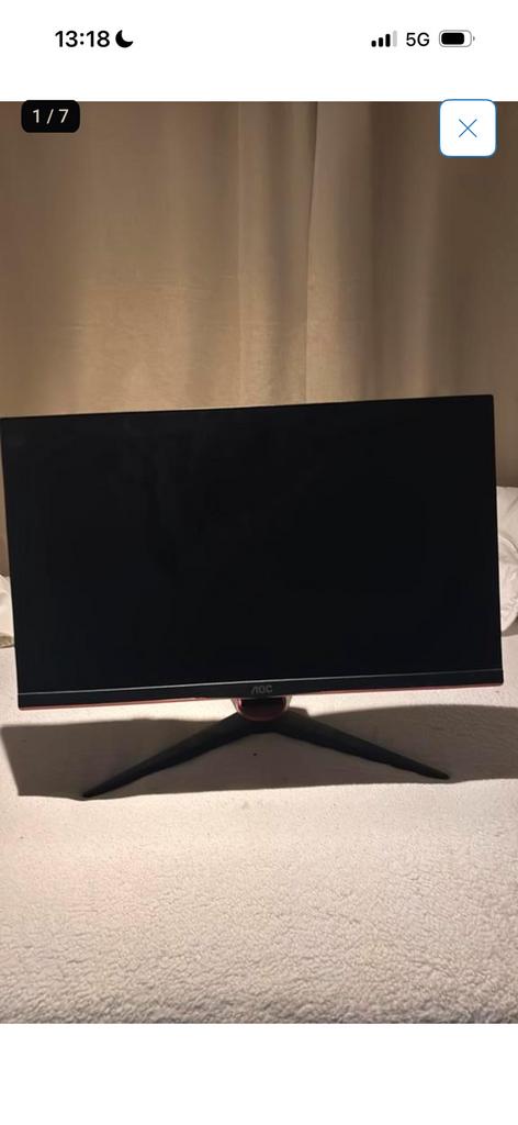 Aoc monitor, Overige merken, 50 Hz, Ophalen of Verzenden, Zo goed als nieuw