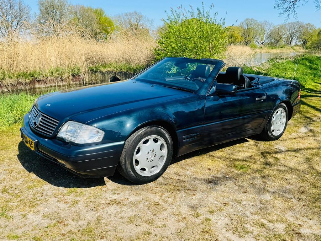 Mercedes-Benz SL-klasse Cabrio 500 AUTOMAAT! Dealer ONDERHOU, Auto's, Achterwielaandrijving, 320 pk, Zwart, Bedrijf