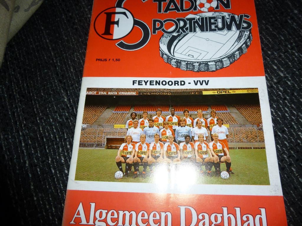 programma boekjes Feyenoord-VVV uit en thuis, Verzenden, Zo goed als nieuw, Feyenoord, Overige typen