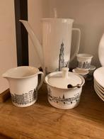 Compleet Amsterdams servies - Grachtenpanden design, Huis en Inrichting, Keuken | Servies, Gebruikt, Keramiek, Ophalen of Verzenden