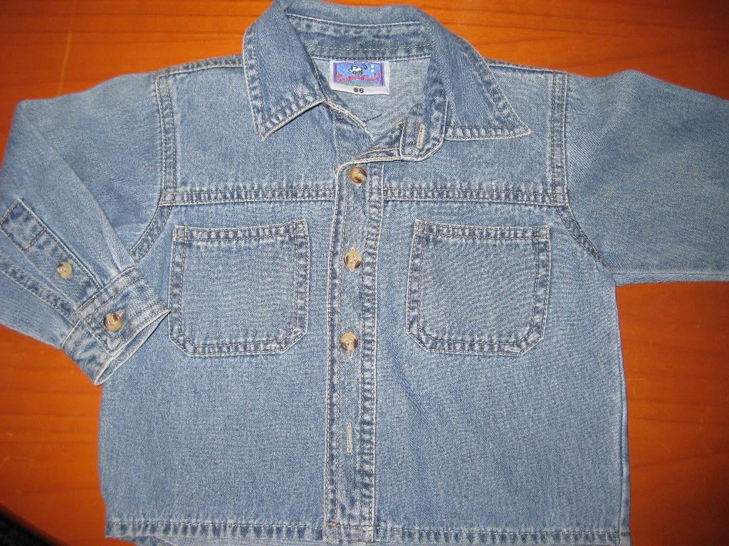 Jeanshemd, 86, Topolino, Kinderen en Baby's, Babykleding | Maat 86, Ophalen of Verzenden, Zo goed als nieuw, Jongetje, Overhemdje of Bloesje