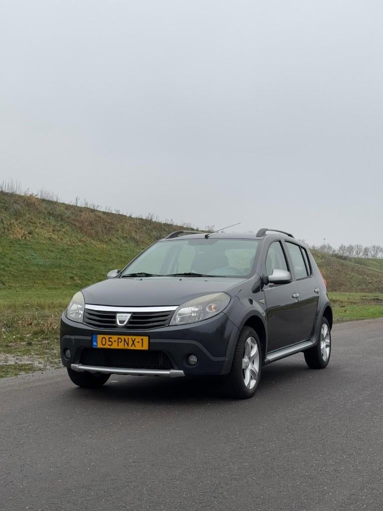 Leuke Dacia Sandero 1.6 MPI Euro5 2011 Grijs Benzine, Auto's, Voorwielaandrijving, 1037 kg, Stof, Zwart