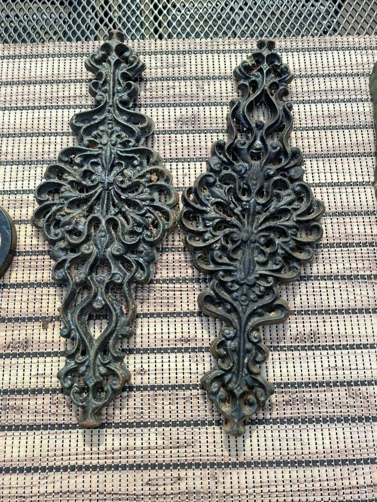 Diverse gietijzeren decoratie: muurankers, welkomstbordje, Ophalen of Verzenden