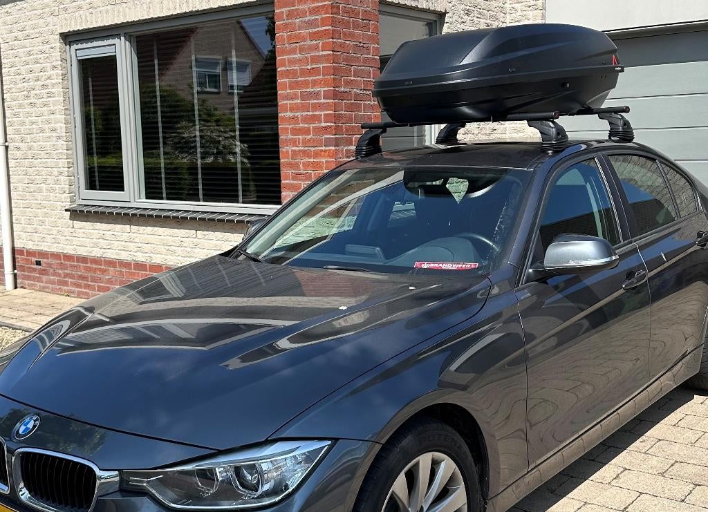 Dakdrager+koffer voor BMW/Citroen/Ford/Saab/Mercedes en meer, Ophalen, Zo goed als nieuw