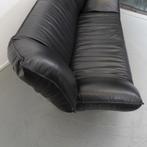 ACTIE!! 2x Leolux Tango 2-zits/192cm Bank Zwart Leer, Niet ingevuld, Gebruikt, 125 cm of meer, Niet ingevuld