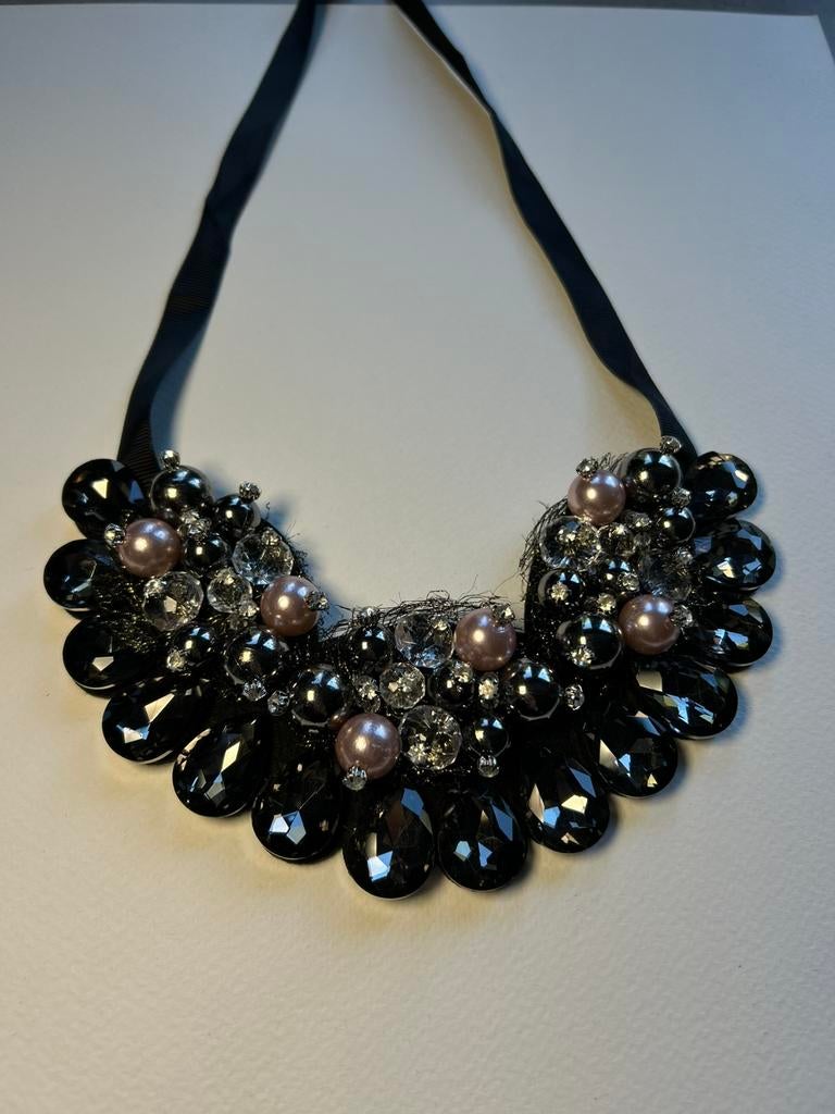 4 x mooie ketting bijzonder, kralen, pailletten, veren, Overige materialen, Overige kleuren, Ophalen of Verzenden, Zo goed als nieuw