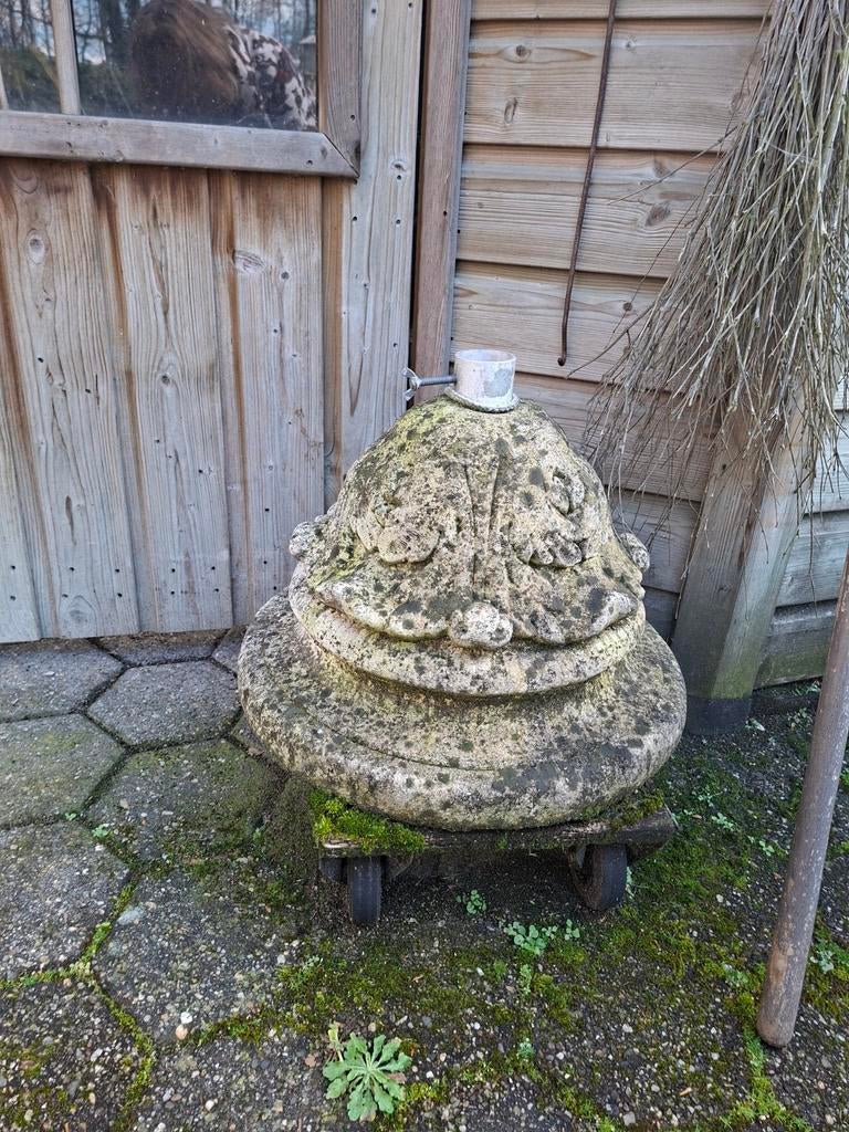 Parasolvoet inclusief crèmekleurige parasol, Tuin en Terras, Parasols, Ophalen, Gebruikt, Minder dan 1 meter, Parasolvoet