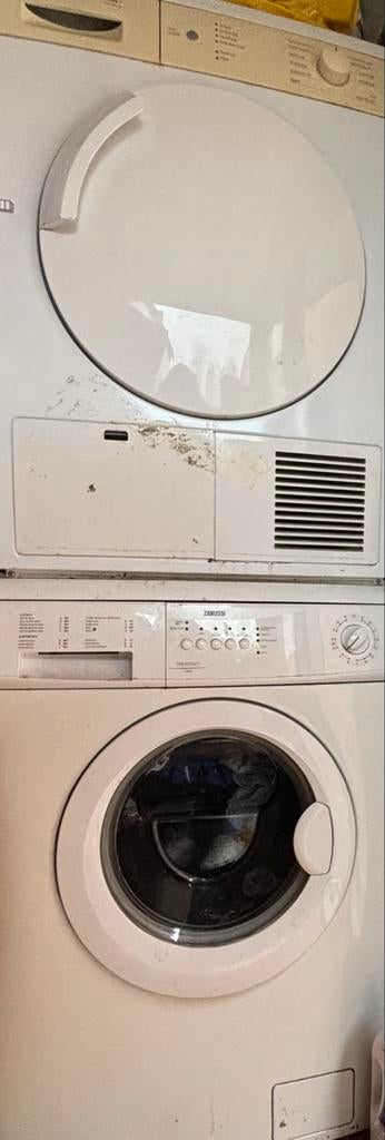 Gratis!!!! Wasmachine en droger, Witgoed en Apparatuur, Wasdrogers, Ophalen, Gebruikt, Condens, 85 tot 90 cm
