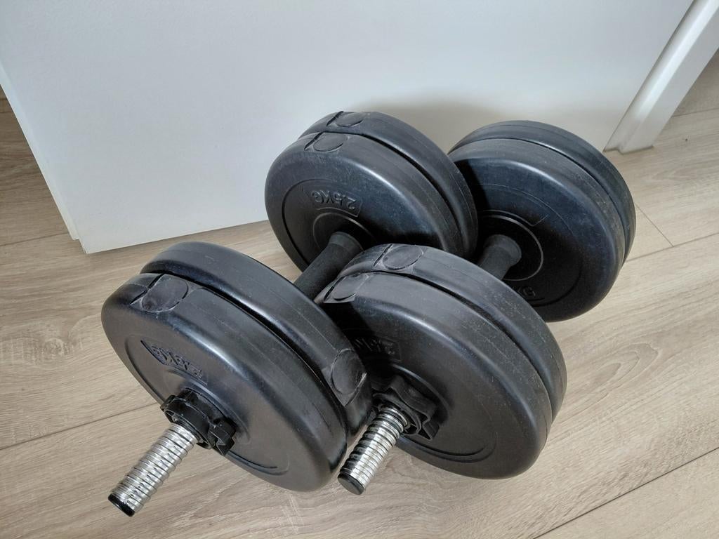 Verstelbare dumbellset, Sport en Fitness, Ophalen, Gebruikt, Rug, Dumbbell