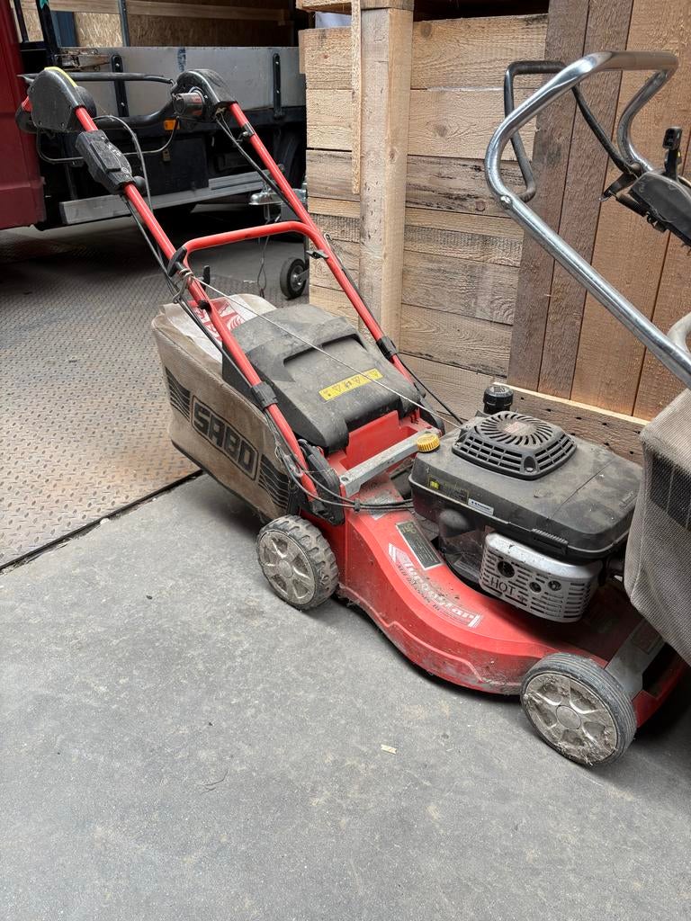 Sabo Kawasaki Duw Grasmaaier - Krachtig en Betrouwbaar, Tuin en Terras, Grasmaaiers, Ophalen, Cirkelmaaier, Gebruikt, 40 t/m 49 cm
