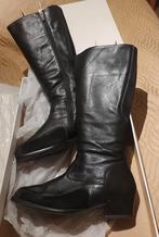 Zwarte, blauwe en beige lederen laarzen als nieuw  maat 41, Hoge laarzen, Ophalen of Verzenden, Zo goed als nieuw, Overige kleuren