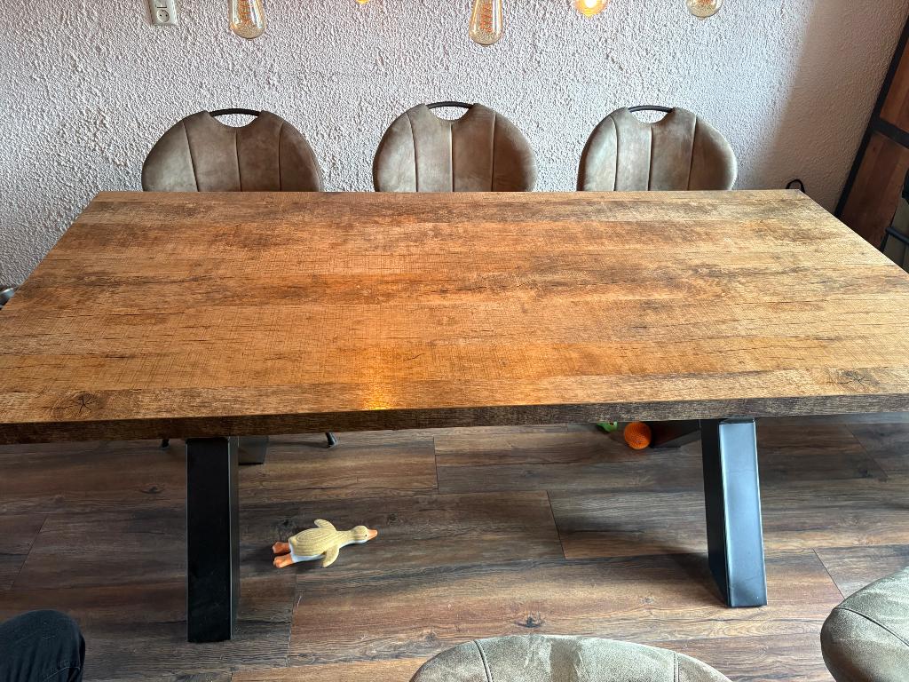Eettafel, Ophalen, Gebruikt, 50 tot 100 cm, Vijf personen of meer