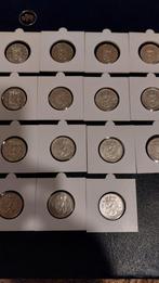 Zilveren guldens Juliana 1955/56/57, Postzegels en Munten, Munten | Nederland, Ophalen of Verzenden