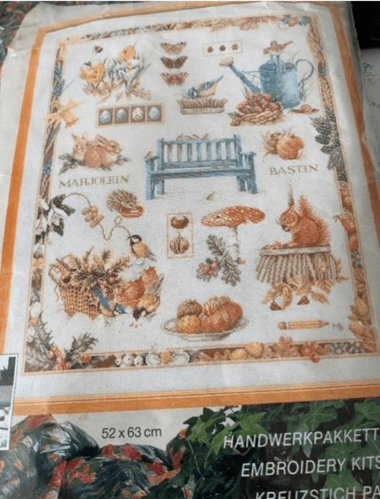 BORDUURPAKKET LANARTE 34263 MARJOLEIN BASTIN SEIZOENEN, Verzenden, Zo goed als nieuw, Handborduren, Borduurpakket