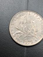 1 Franc Frankrijk 1972 - Zeldzame Munt, Verzenden, Frankrijk, Losse munt