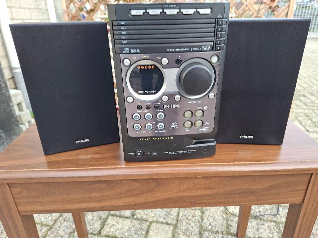 stereotoren philips 5 cd wisselaar tuner en usb mp3 ect, Audio, Tv en Foto, Stereo-sets, Ophalen of Verzenden, Gebruikt, Tuner of Radio