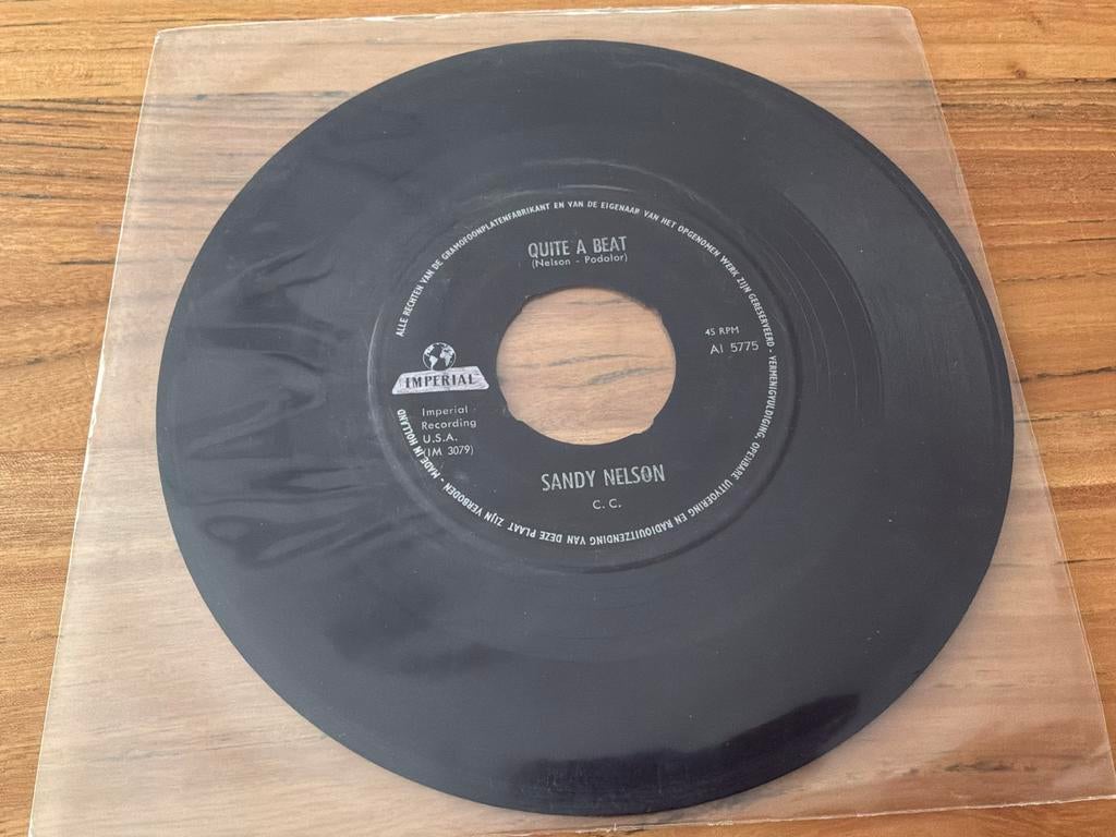Sandy Nelson - Let There Be Drums / Quite A Beat vinyl singl, Gebruikt, 7 inch, Single, Ophalen of Verzenden