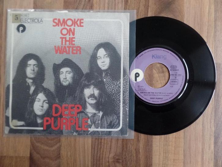 single  Deep Purple - Smoke On The Water, Cd's en Dvd's, Vinyl Singles, Gebruikt, Single, Rock en Metal, 7 inch, Ophalen of Verzenden