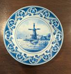 Delfts blauw wandbord met molen, 23cm, Ophalen