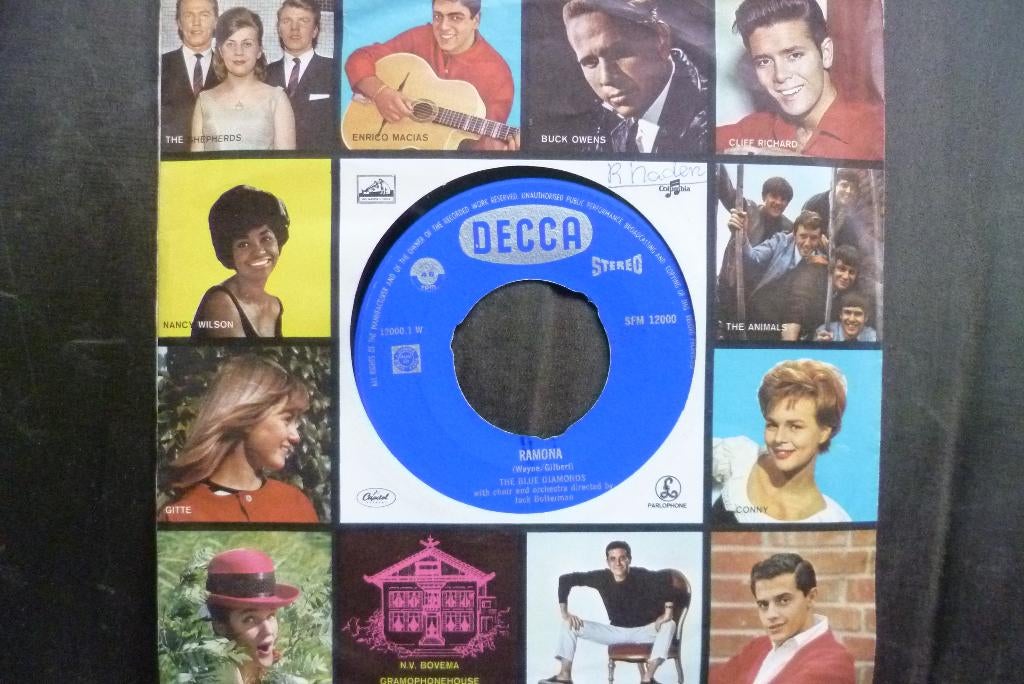 the blue diamonds -ramona ( jaren 60 ) sfm 12000, 7 inch, Single, Ophalen of Verzenden, Zo goed als nieuw