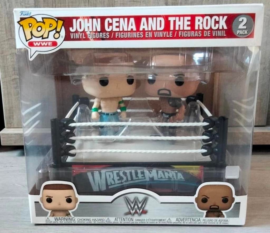 2 Pack John Cena And The Rock Funko Pop WWE, Ophalen of Verzenden