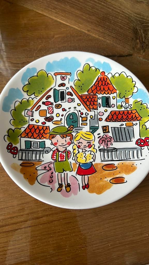 Blond Amsterdam de Efteling bordje Hans en grietje, Gebruikt, Blond Amsterdam, Ophalen of Verzenden, Bord(en)