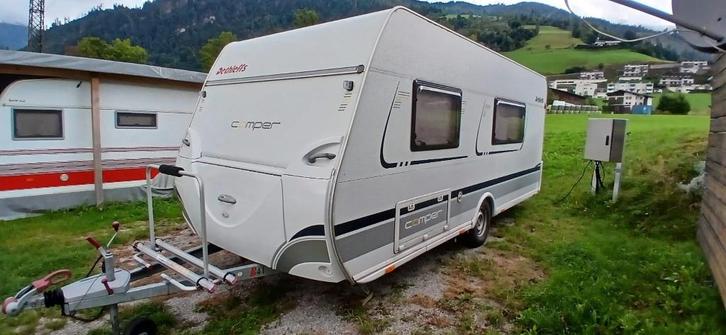 Dethleffs Camper Caravan, Caravans en Kamperen, Caravans, Particulier, tot en met 5, 1000 - 1250 kg, Treinzit, Dethleffs, Frans bed