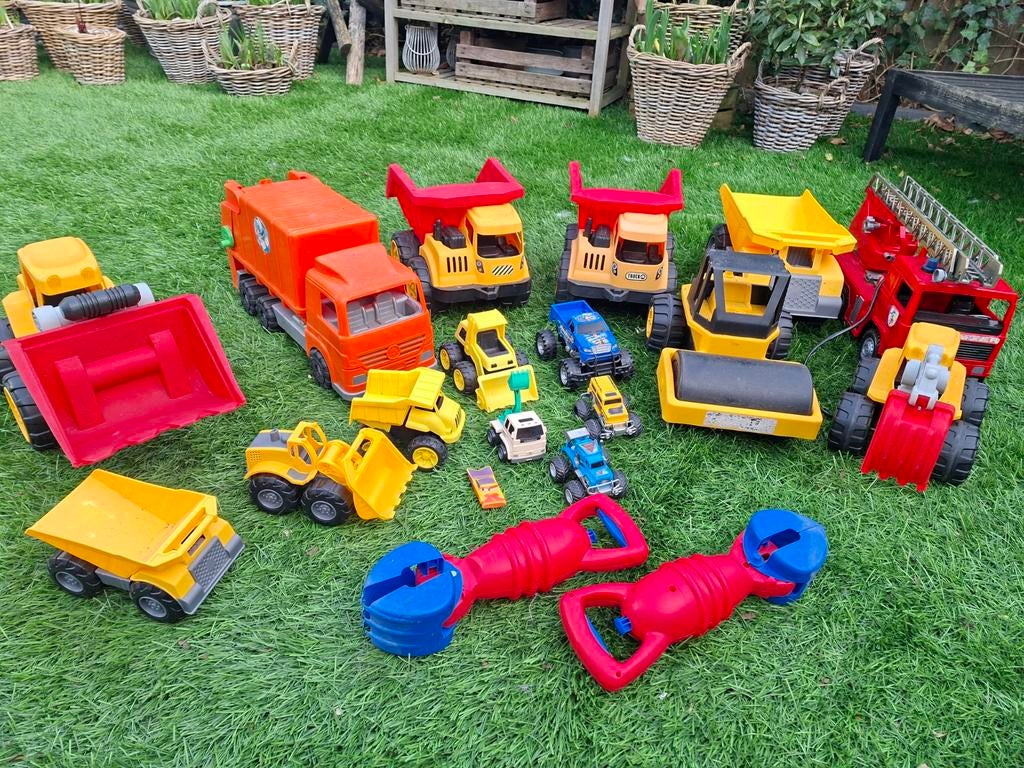 Grote XXL Bouw Speelgoed Auto's Set, Ophalen of Verzenden, Gebruikt
