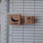 Cats on appletrees stempel bananen, aardbei, Ophalen of Verzenden, Zo goed als nieuw, Houten stempel