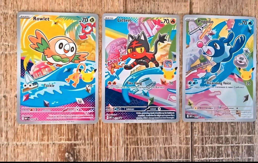 Pokemon kaarten 043 044 045 promo, Ophalen