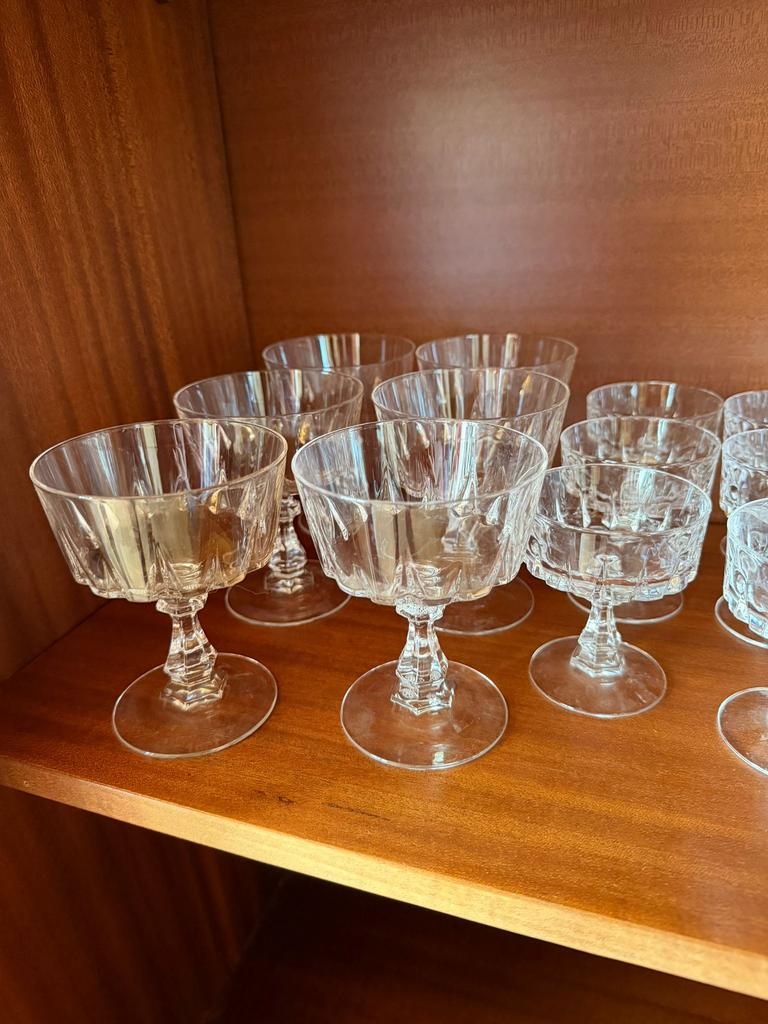 Grote collectie kristallen glazen, Antiek en Kunst, Antiek | Glas en Kristal, Ophalen of Verzenden