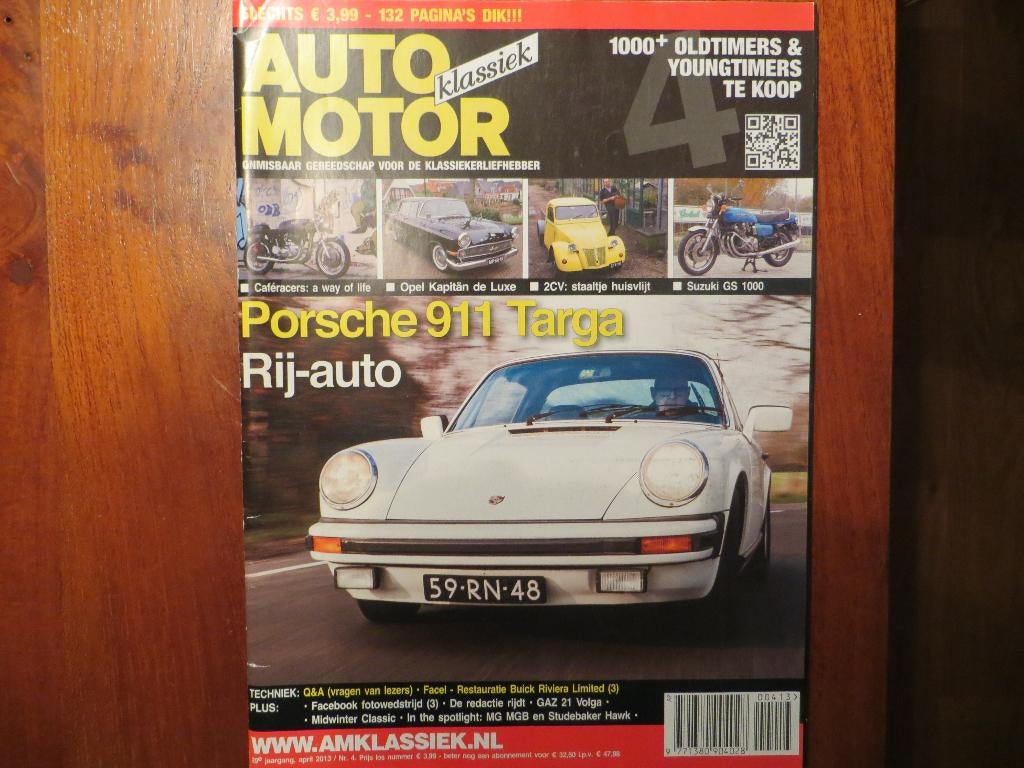 Auto Motor Klassiek 4 2013 Porsche 911 Targa, Opel Kapitän, Boeken, Auto's | Folders en Tijdschriften, Nieuw, Porsche, Ophalen of Verzenden