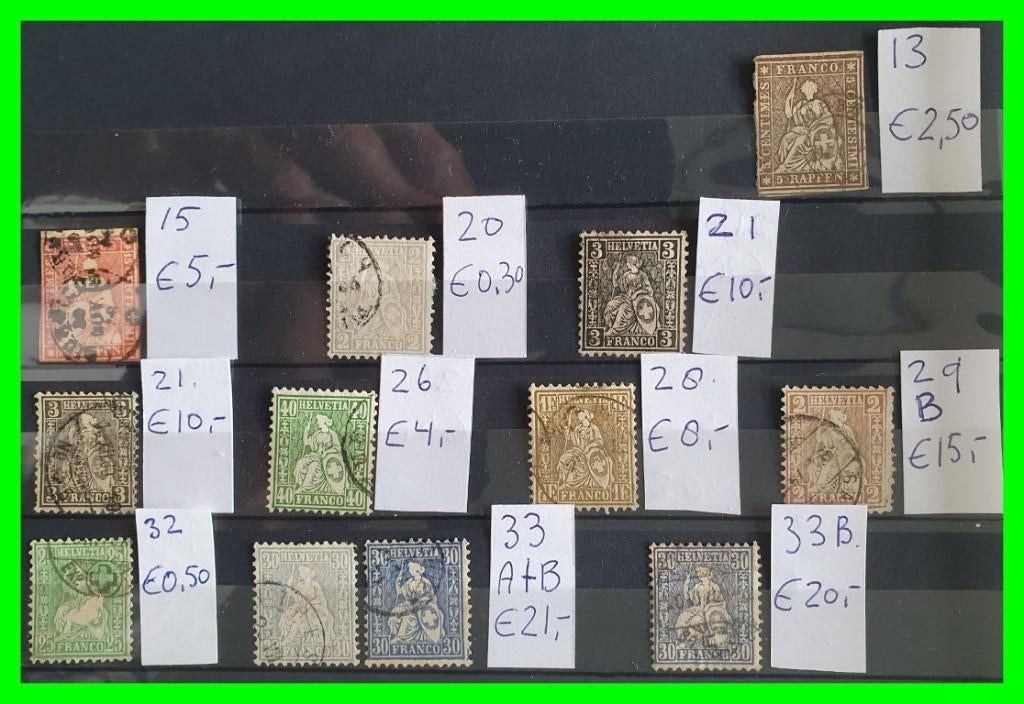 Zwitserland diverse series en losse zegels tot 1975  *64, Postzegels en Munten, Postzegels | Volle albums en Verzamelingen, Ophalen of Verzenden