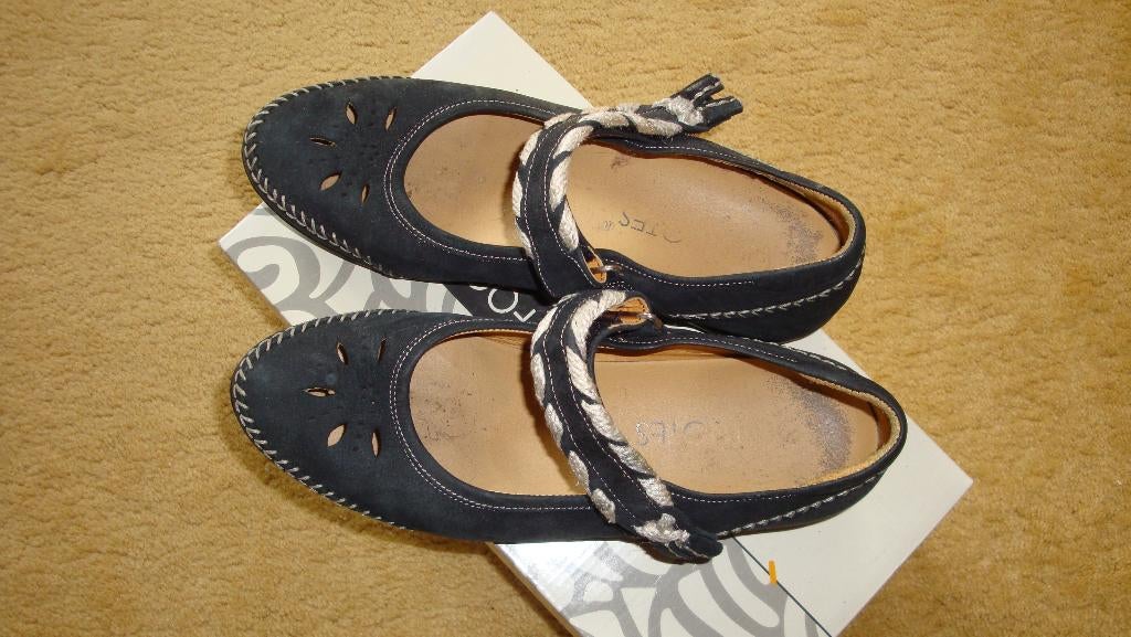 004 Footnotes schoenen in maat 38+ zwart, Verzenden, Zwart, Ballerina's, Zo goed als nieuw