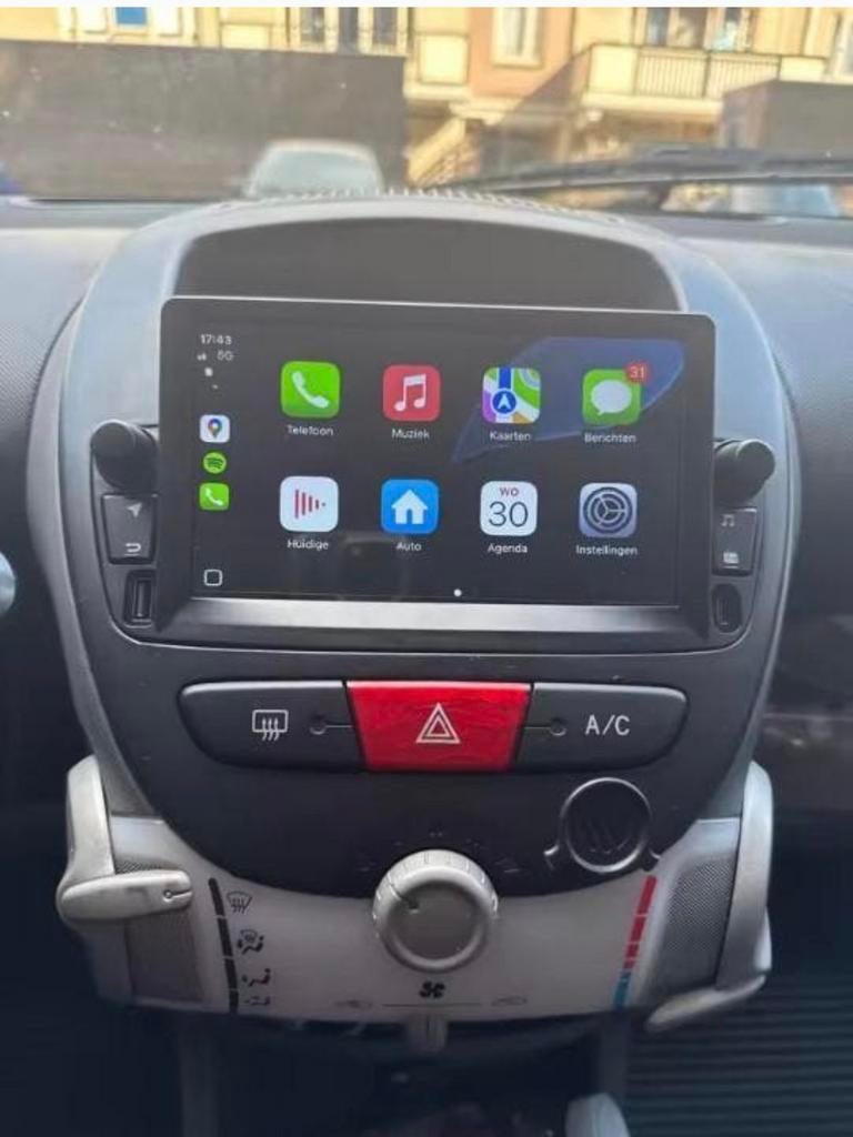 Carplay 7” Citroen C1 Peugeot 107 Toyota Aygo, Opafspraak123, Nieuw, Ophalen of Verzenden, Carplay@hotmail.com