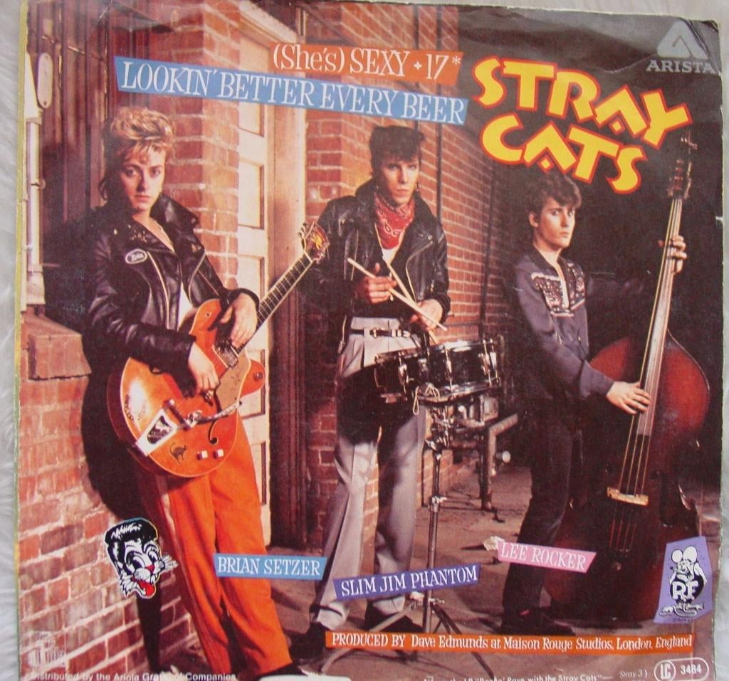 45T 7INCH VINYL SINGLE STRAY CATS, Ophalen of Verzenden, Zo goed als nieuw, Pop