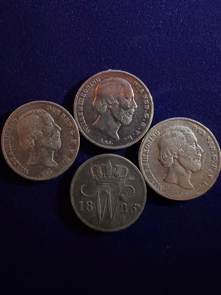 Lotje munten (koning willem), Ophalen of Verzenden, Koning Willem III