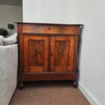 Antiek Biedermeier Kastje met Lade en Dubbele Deuren, Antiek en Kunst, Antiek | Meubels | Kasten, Ophalen of Verzenden