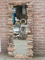 Stoere unieke strand/drijfhoutspiegel 131x62cm, Ophalen, Rechthoekig, Minder dan 50 cm, Minder dan 100 cm