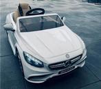 Witte Mercedes-Benz AMG kinderauto, Kinderen en Baby's, Speelgoed | Buiten | Accuvoertuigen, Ophalen of Verzenden, Gebruikt