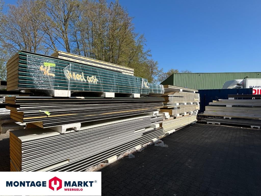 B-keus sandwichpanelen | Dak & Wand | Falk | Grote voorraad, Doe-het-zelf en Verbouw, Platen en Panelen, Ophalen, Zo goed als nieuw