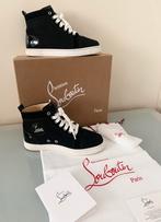 Christian Louboutin Louis zwarte high-top sneakers, Zwart, Ophalen of Verzenden, Sneakers of Gympen, Zo goed als nieuw