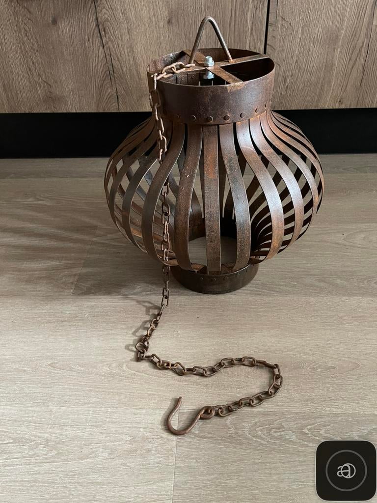 Metalen lamp., Ophalen, Zo goed als nieuw, Metaal, Minder dan 50 cm