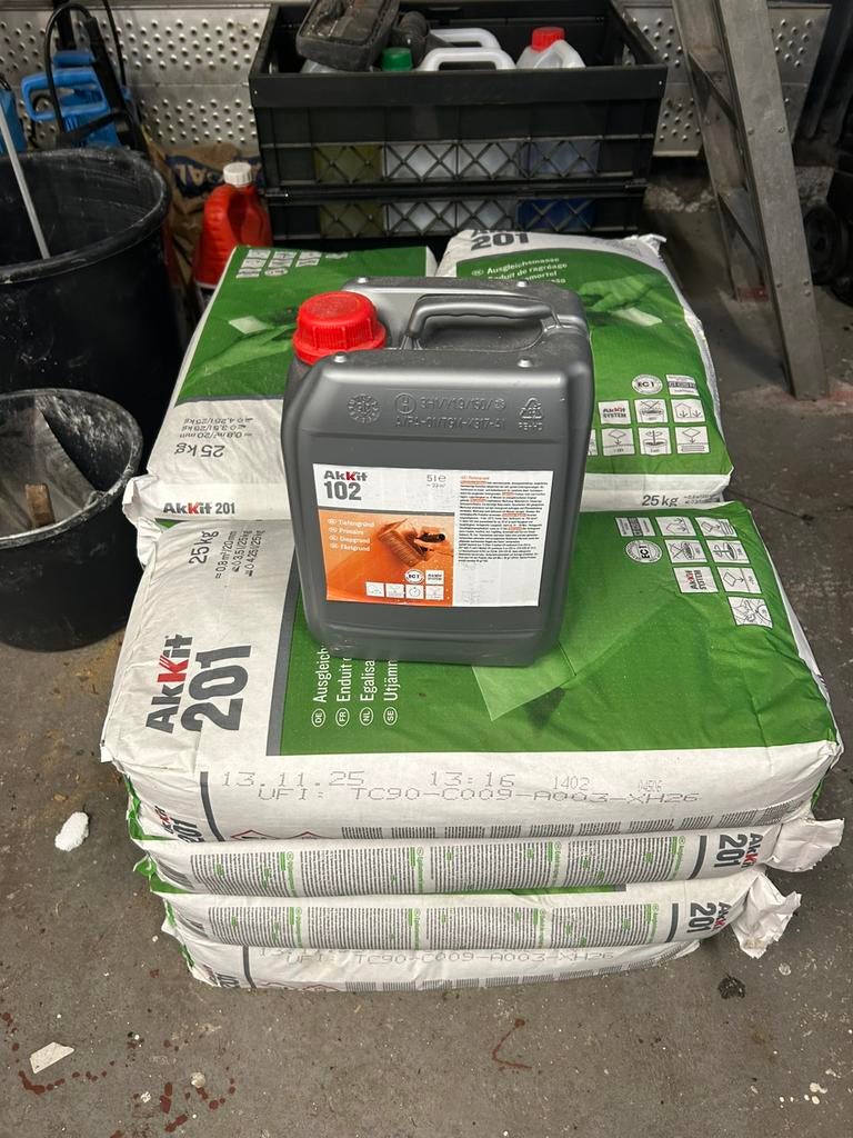 AKKIT 201 Egalisatiemortel CT C20 F6 25 kg, Ophalen, Overige materialen, Overige typen, Nieuw