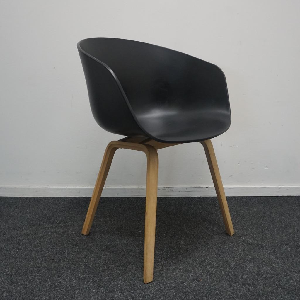 HAY About a Chair AAC22 Design Stoel | Zwart | Eiken, Huis en Inrichting, Hout, Gebruikt, -, Zwart