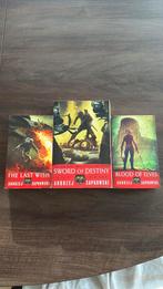 The Witcher boeken serie 3x ENG, Ophalen of Verzenden, Zo goed als nieuw, Speelkaart(en)