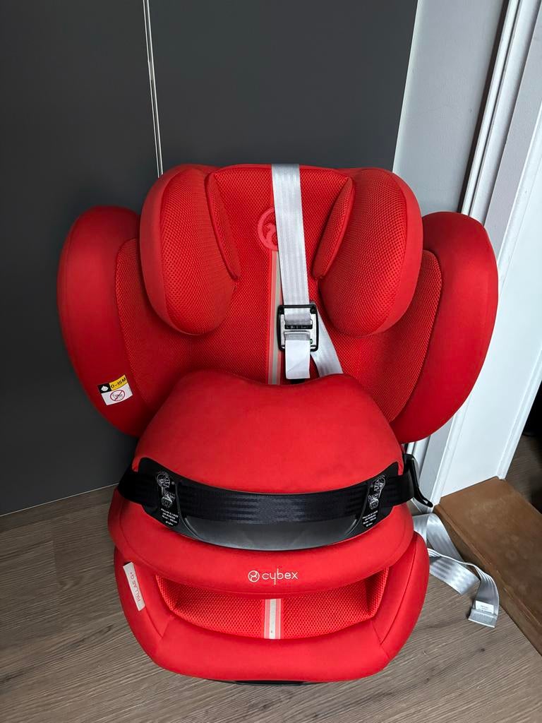 Cybex Pallas G I-size Plus Autostoel Rood, Autogordel of Isofix, Zo goed als nieuw, 9 t/m 36 kg, Ophalen
