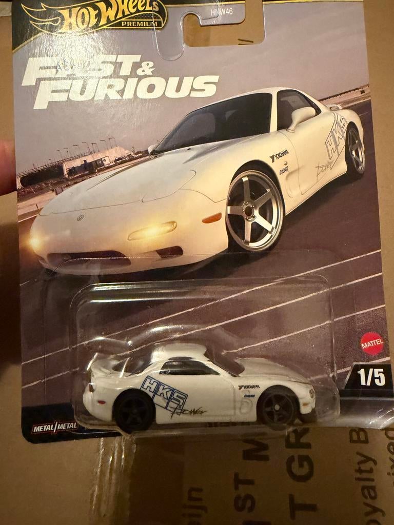 Hotwheels Mazda rx 7 FD fast&furius, Ophalen of Verzenden, Zo goed als nieuw, Auto