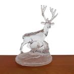 Vintage glazen beeld Hert Cristal D'arques Frankrijk, Antiek en Kunst, Antiek | Glas en Kristal, Ophalen of Verzenden